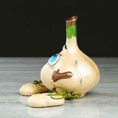 Копилка "Чесночок", глянец, разноцветная, 19 см, микс