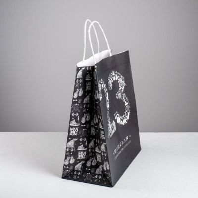 Пакет подарочный крафт «С Днем защитника Отечества», 32 х 28 х 15 см