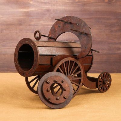 Мини-бар деревянный "Пушка", 30 см (разборная модель)