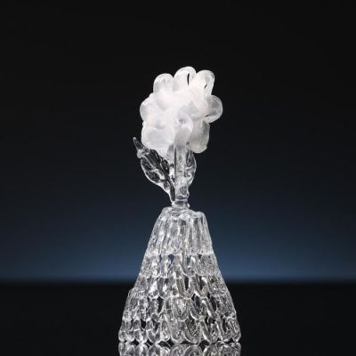 Колокольчик сувенирный «Хрустальный цветок», ручной работы