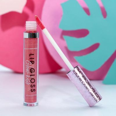 Глиттерный стойкий блеск для губ "Flamingo"