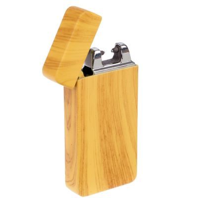 Зажигалка электронная, одна дуга, USB, бежевая, 7.5х12 см