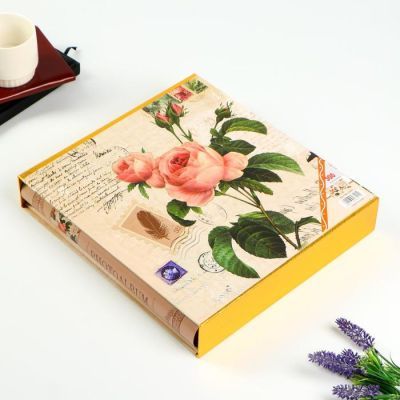 Фотоальбом на 300 фото 10х15 см "Пионы" МИКС