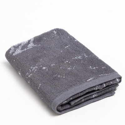 Полотенце именное махровое Этель "Дмитрий" серый, 50х90см, 100% хлопок, 420гр/м2