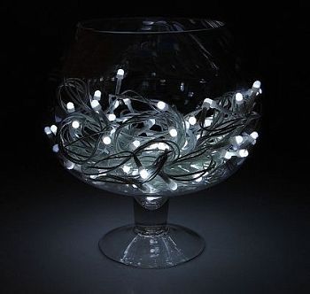 Гирлянда "Метраж" уличная, комнатная (Д: 20 м, нить белая, белый)