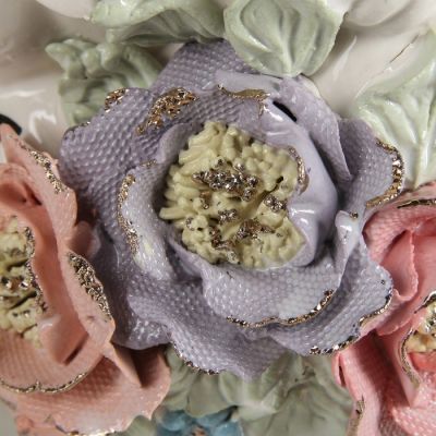 Копилка "Крыса с мешком", цветная лепка