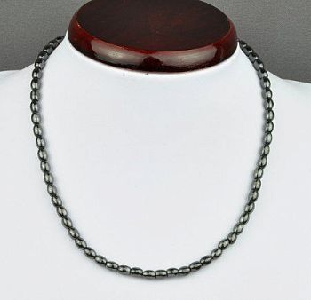 Бусы Гематит "Кассандра" арт.НГМ-17(5-7)-42-1