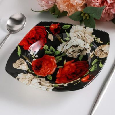 Глубокая тарелка "Пионы", 20 см