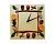 Часы, текстиль №49 (28х28х2 см)
