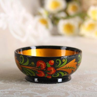 Розетка, 10×4 см, хохлома