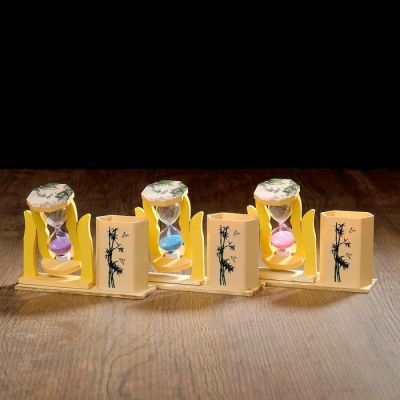 Песочные часы "Япония", сувенирные, с карандашницей, 5 х 13.5 х 10 см, микс