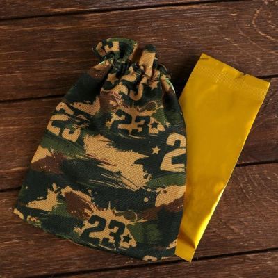 Подарочный набор «Настоящий мужчина»: фляга 210 мл, чай 25 г..