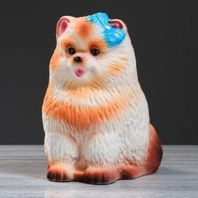 Копилка "Шпиц" флок, микс