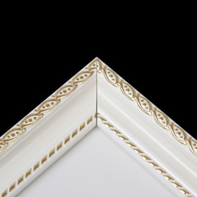 Фоторамка пластик 21Х30 см (881G)  белый с золотом