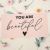 Салфетка на стол "You are beautiful" Салфетка на стол "You are beautiful"