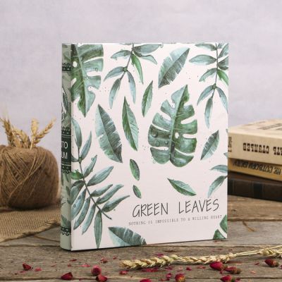 Фотоальбом на 200 фото 10х15 см "Пальмовые листья" в коробке 26х20,5х5 см