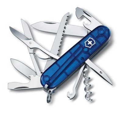 Victorinox Huntsman Blue translucent Нож складной  (арт-1.3713.T2)