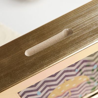 Копилка интерьерная пластик "Зонтик и зигзаг" 17х12х3,8 см