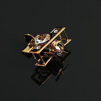 Сувенир Самолет кукурузник с 1 хрусталиком U-4270 5*5*6см