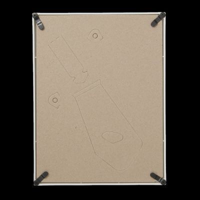 Фоторамка пластик L-4 15х21 см, белый, с небьющимся стеклом