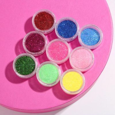 Magic-набор «Замурчательной весны!», 9 баночек с блёстками для маникюра