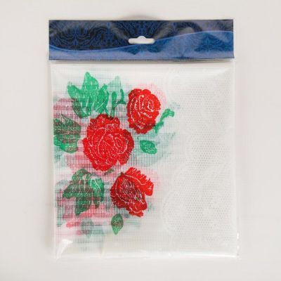 Скатерть без основы многоразовая «Вышивка», 120×180 см, цвет прозрачный