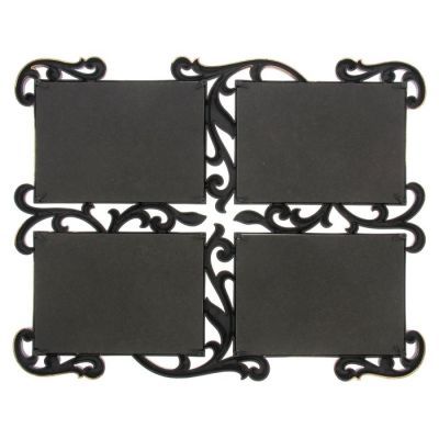 Фоторамка на 4 фото 10х15 см "Ветвь ажурная" золото 42х33 см