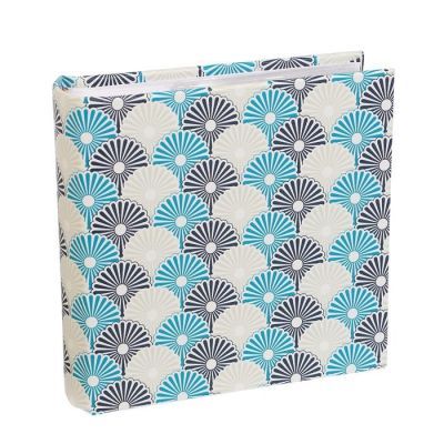 Фотоальбом на 100 фото 10х15 см "Цветочный веер" бум.листы МИКС кожзам 17,2х17,2х5,2 см