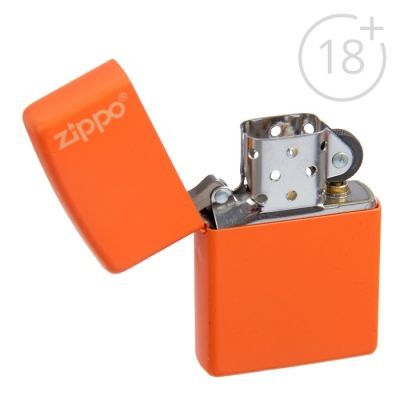 Зажигалка ZIPPO 231ZL Classic с покрытием Orange Matte