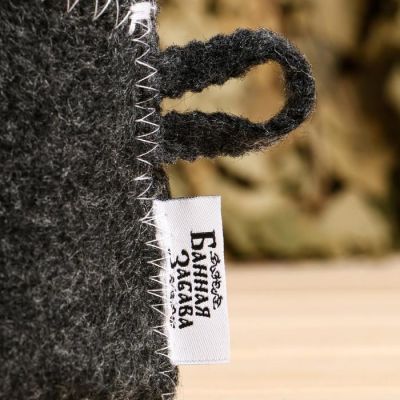 Шапка банная пилотка "Русский банщик всех сильней"