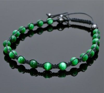 Бусы Кошачий глаз, Гематит "Шамбала" арт.П3296