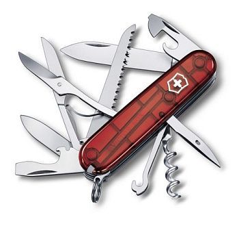 Victorinox Huntsman Red translucent Нож складной  (арт. - 1.3713.T)