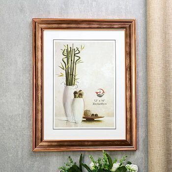 Фоторамка пластик 30х40 "Оливия" медная 46х36х1,7 см