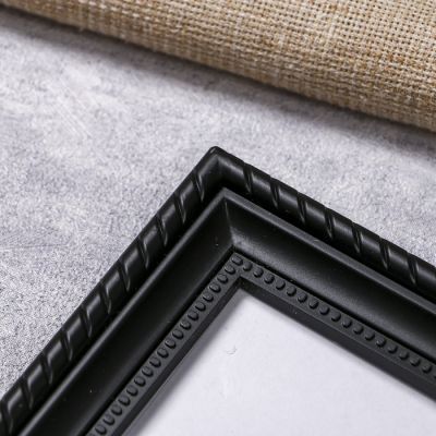 Фоторамка пластик L-1 15х21 см, чёрный, с небьющимся стеклом