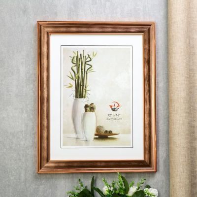Фоторамка пластик 30х40 "Оливия" медная 46х36х1,7 см