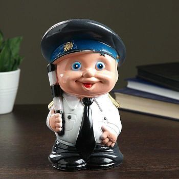 Копилка "Гаишник" малый 20х11х10см