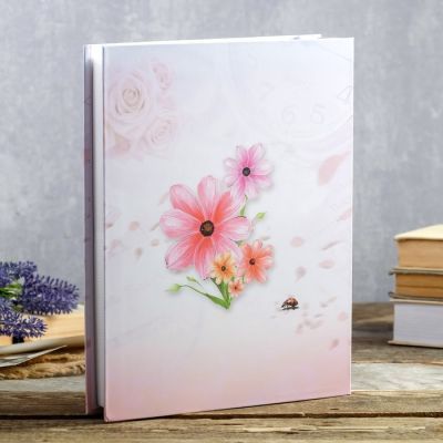 Фотоальбом на 200 фото 13х18 см "Нежный букет" в коробке, с сер.обводкой МИКС 30х23,5х5,5 см