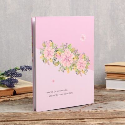 Фотоальбом на 200 фото 13х18 см "Цветочный" в коробке, сереб.обводка МИКС 29,5х23,5х5,5 см