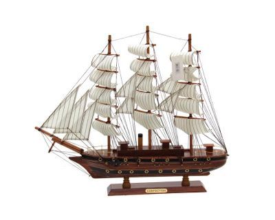 Корабль декоративный из дерева №8 (L43 см)