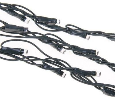 Гирлянда "Дождь" уличная (УМС, Ш:2 м, В:3 м, нить темная,  зелёный)