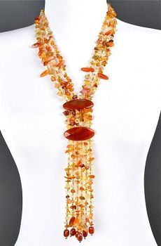 Колье Сердолик "Ребекка" арт. П2197