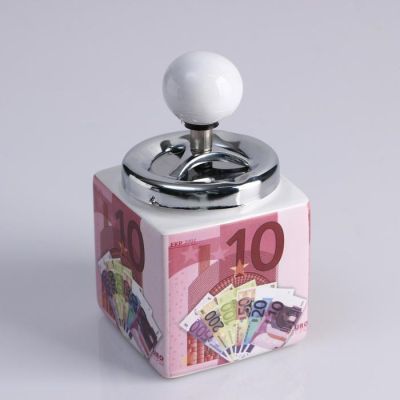 Пепельница бездымная "Евро" 8.5х15 см, микс