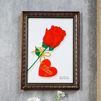 Фоторамка пластик формат А4 "Гертруда" 33,8х25 см черная