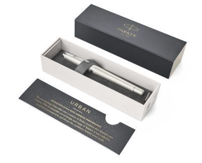 F 312 Ручка перьевая Parker Urban Premium F Pearl Metal CT подар.кор.(арт-1931609)