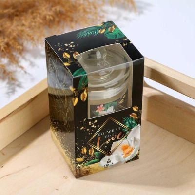 Свеча-баночка "Do what you love", с запахом ванили