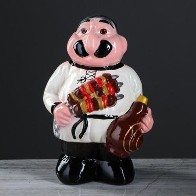 Копилка "Шашлычник", глянец, разноцветная, 30 см