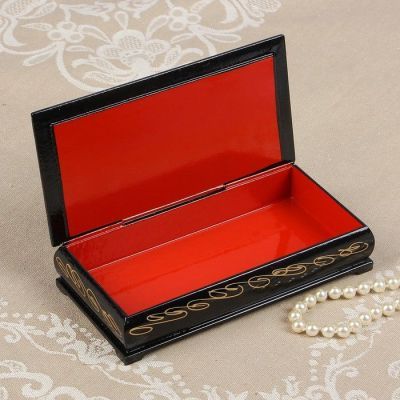 Шкатулка - купюрница «Ландыши», 8,5×17 см, лаковая миниатюра