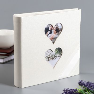 Фотоальбом на 200 фото "С сердечками" 10x15 см