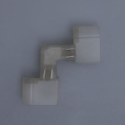 Коннектор для неона 12x24 мм, 2W, L - внешний угол, с иглой