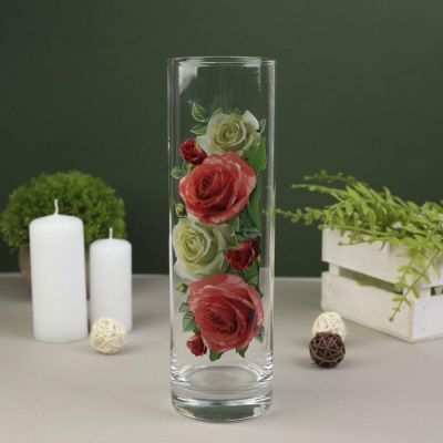 Ваза FLORA "Весенний букет" 7,5х26,5 см МИКС